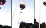 Lustiges Video : Heißluftballon attackiert Nachbarschaft