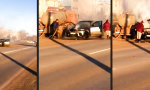 Lustiges Video : BMW mit Gülle löschen