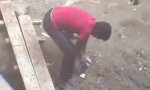 Funny Video : Der Laserpointer auf der Baustelle