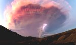 Gewittersturm in Vulkanwolke
