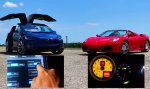 Movie : Tesla SUV Drag Race vs Ferrari
