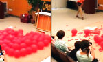 Lustiges Video : Rekord beim Ballon Zerplatzen