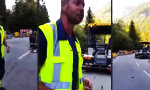 Lustiges Video : Mit Böller auf dem Bau