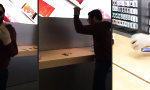 Zerstörungswut im Apple-Store