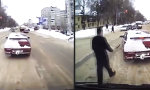 Russische Winter-Road-Rage