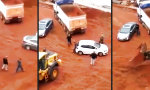Funny Video : Road Rage auf der Baustelle
