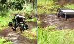 Mit dem ATV im Sumpf