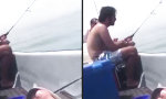 Funny Video : Kleiner Schreck beim Angeln