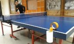 Wenn man keinen Ping-Pong-Partner hat