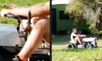 Funny Video : Wenn’s Rasenmähen mal wieder schneller gehen muss