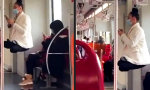 Lustiges Video : Abhängen in der U-Bahn