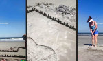 Minigolf am Strand