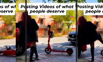 Lustiges Video : Wer ander’n an den Roller tritt