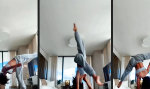 Gelenkig im Wohnzimmer