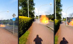 Lustiges Video : Mein Erdgasauto brennt