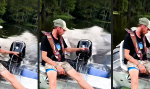 Lustiges Video : Klatschnass beim Bootsausflug